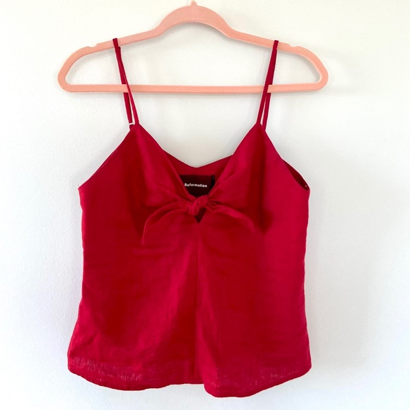 Reformation Linen Tank Top - Picture 1 of 4